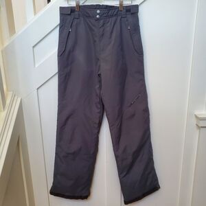 unisex charcoal grey snow pants